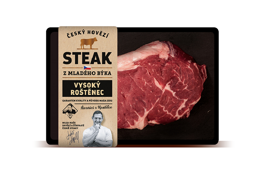 Steak z mladého býka - Vysoký roštěnec