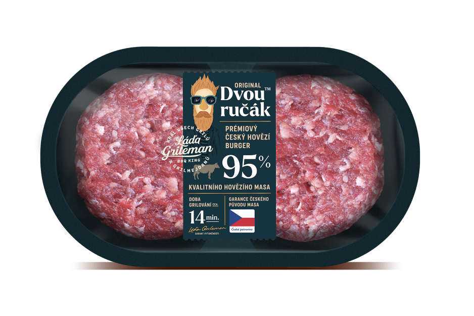 Hovězí burger Dvouručák
