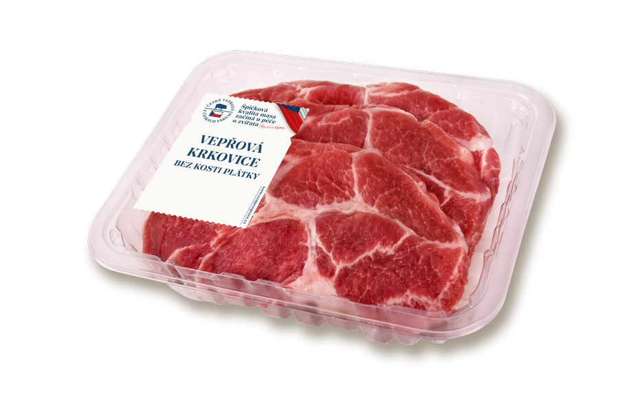 Vepřový steak (krkovice bez kosti) - 3 plátky