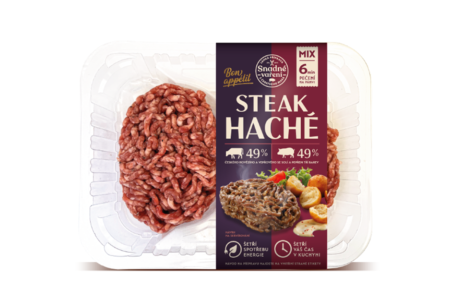 Steak Haché z hovězího a vepřového masa