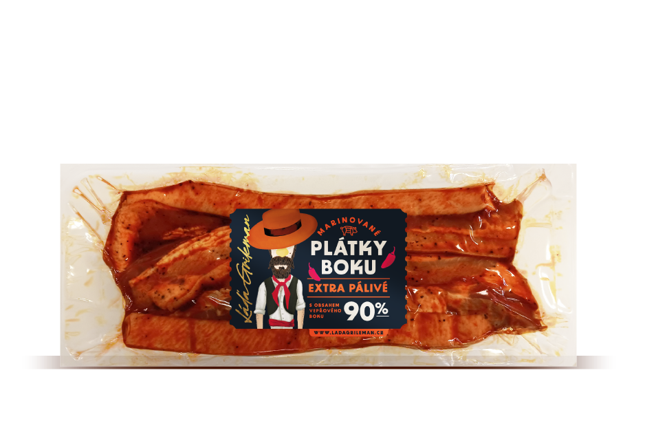 Marinované plátky boku extra pálivé